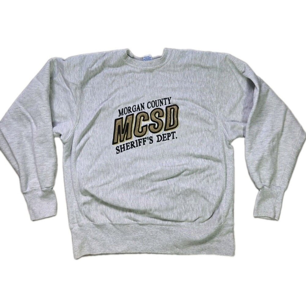 VTG Rugged Sweats MCSD Morgan County Sheriff's Dept Crewneck Sweatshirt USA XL